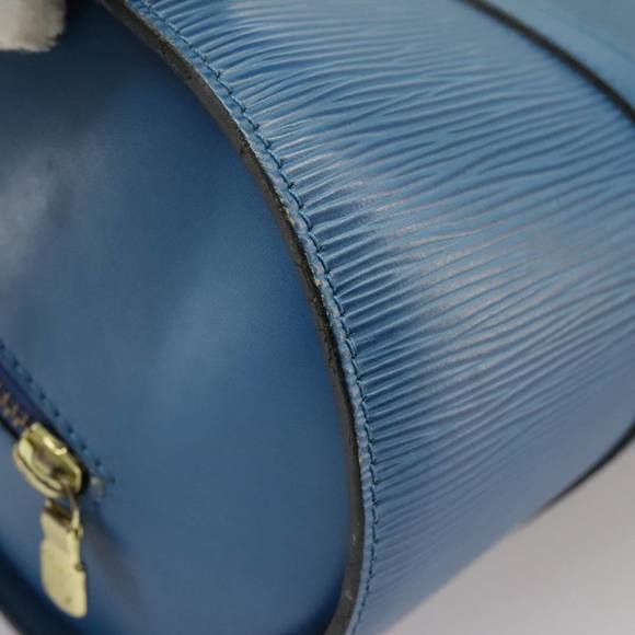 LOUIS VUITTON Epi Soufflot Hand Bag Blue M52225 LV Auth 100524 - Picture 10 of 16